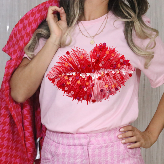 Valentines Lops Faux yarn- DTF&UV