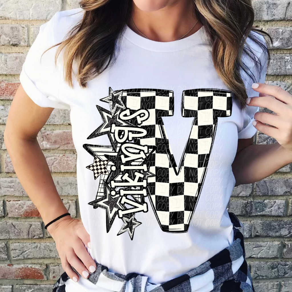 BW Checker star mascots (dropdown)- DTF&UV