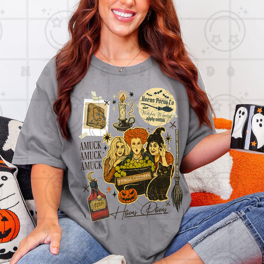 VINTAGE COLLAGE - hocus pocus-DTF&UV