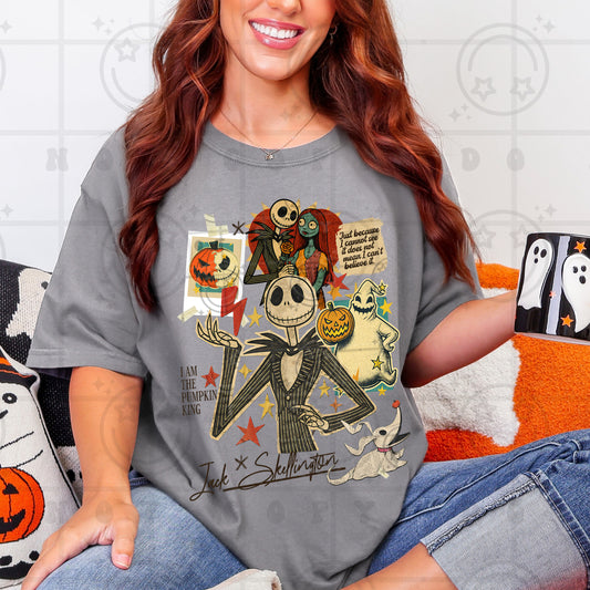 VINTAGE COLLAGE - nightmare before christmas-DTF&UV