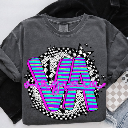 Spring STATES stripes (Dropdown)-DTF
