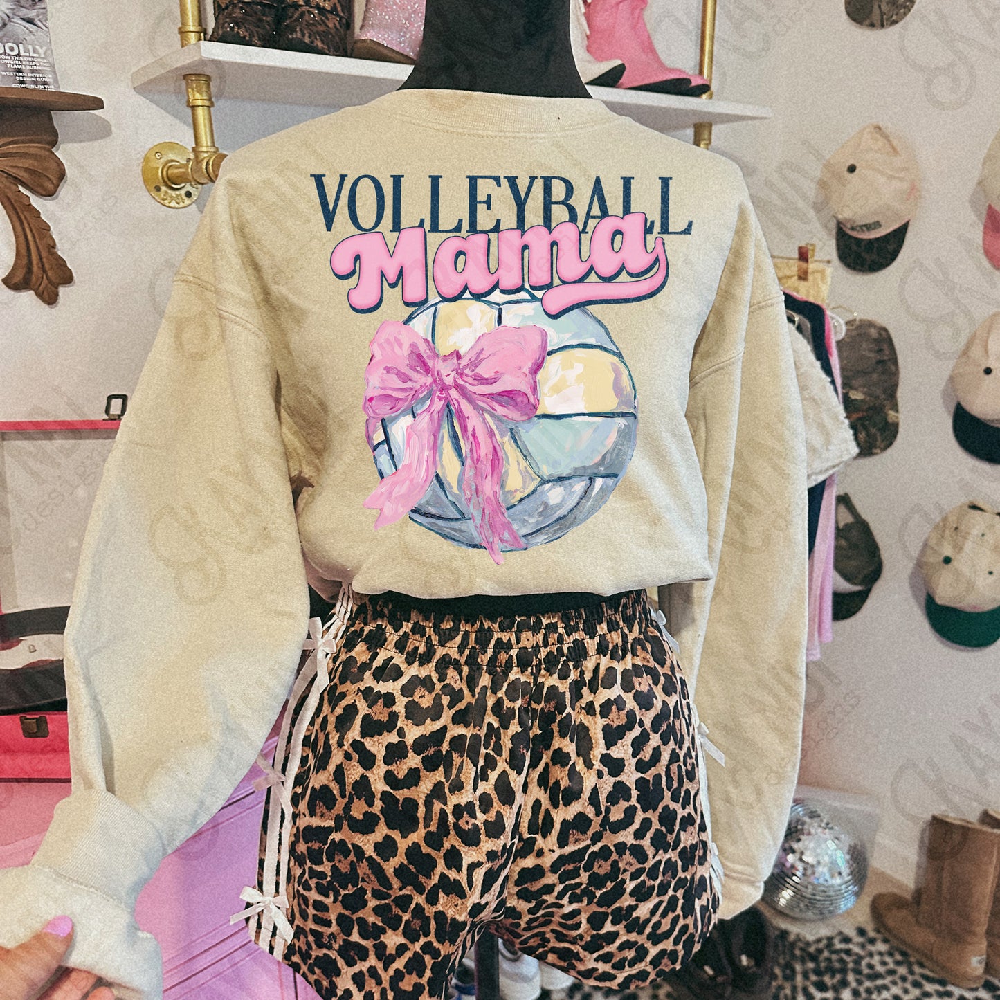 Volleyball Mama painted-DTF&UV