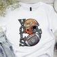 Vols helmet on football faux sequin-DTF