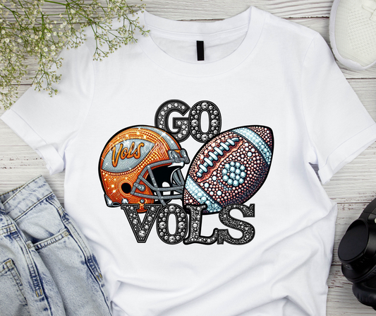 Go Vols large faux sequin-DTF