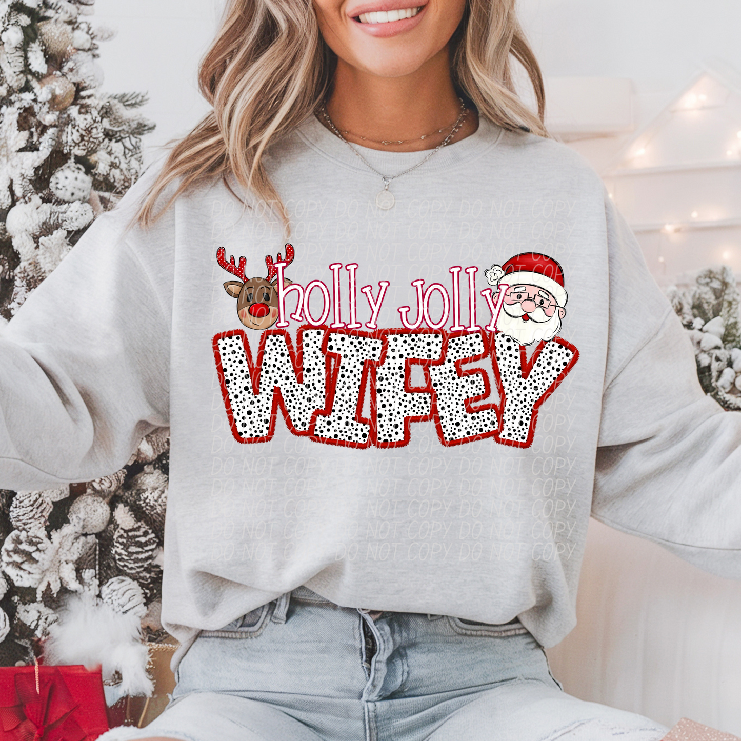 Holly Jolly Names (DROPDOWN)-DTF&UV