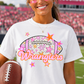 Football Pink Orange Stars Mascot (Dropdown)- DTF&UV