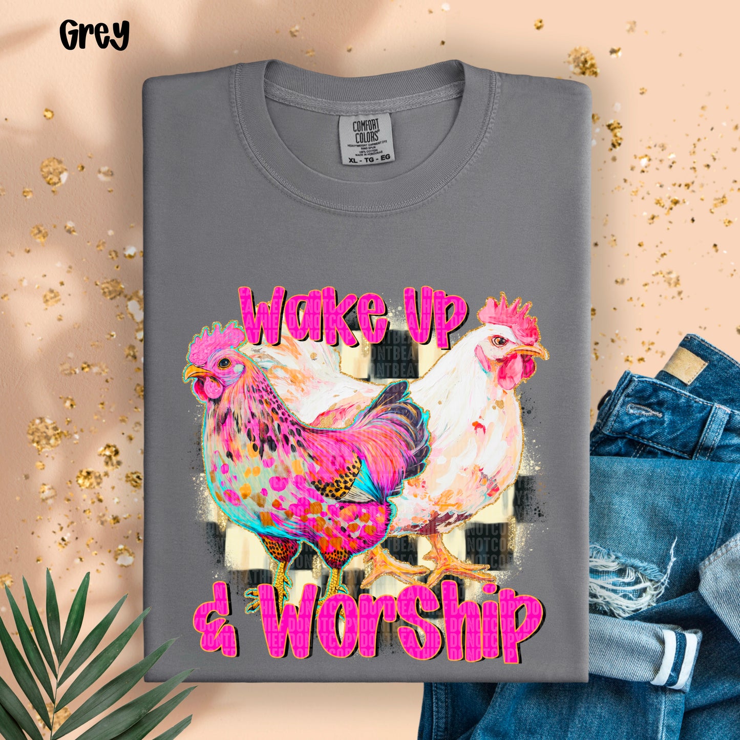 Wake up and worship-DTF