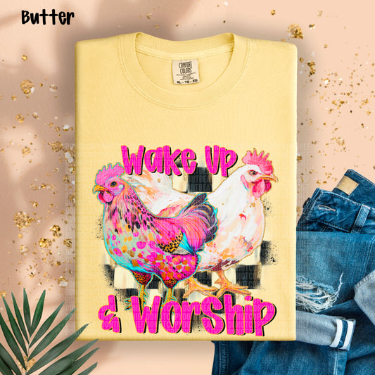 Wake up and worship-DTF