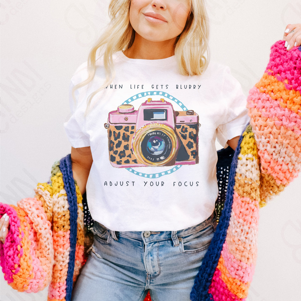 When life gets blurry leopard camera-DTF&UV