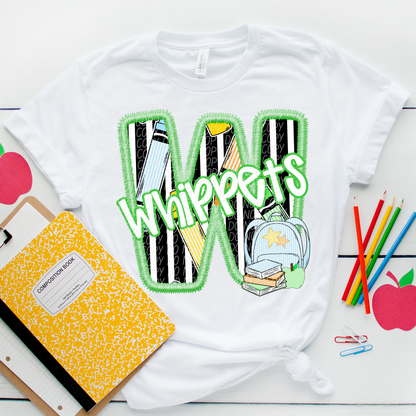 LETTER MASCOT GREEN (dropdown)-DTF&UV
