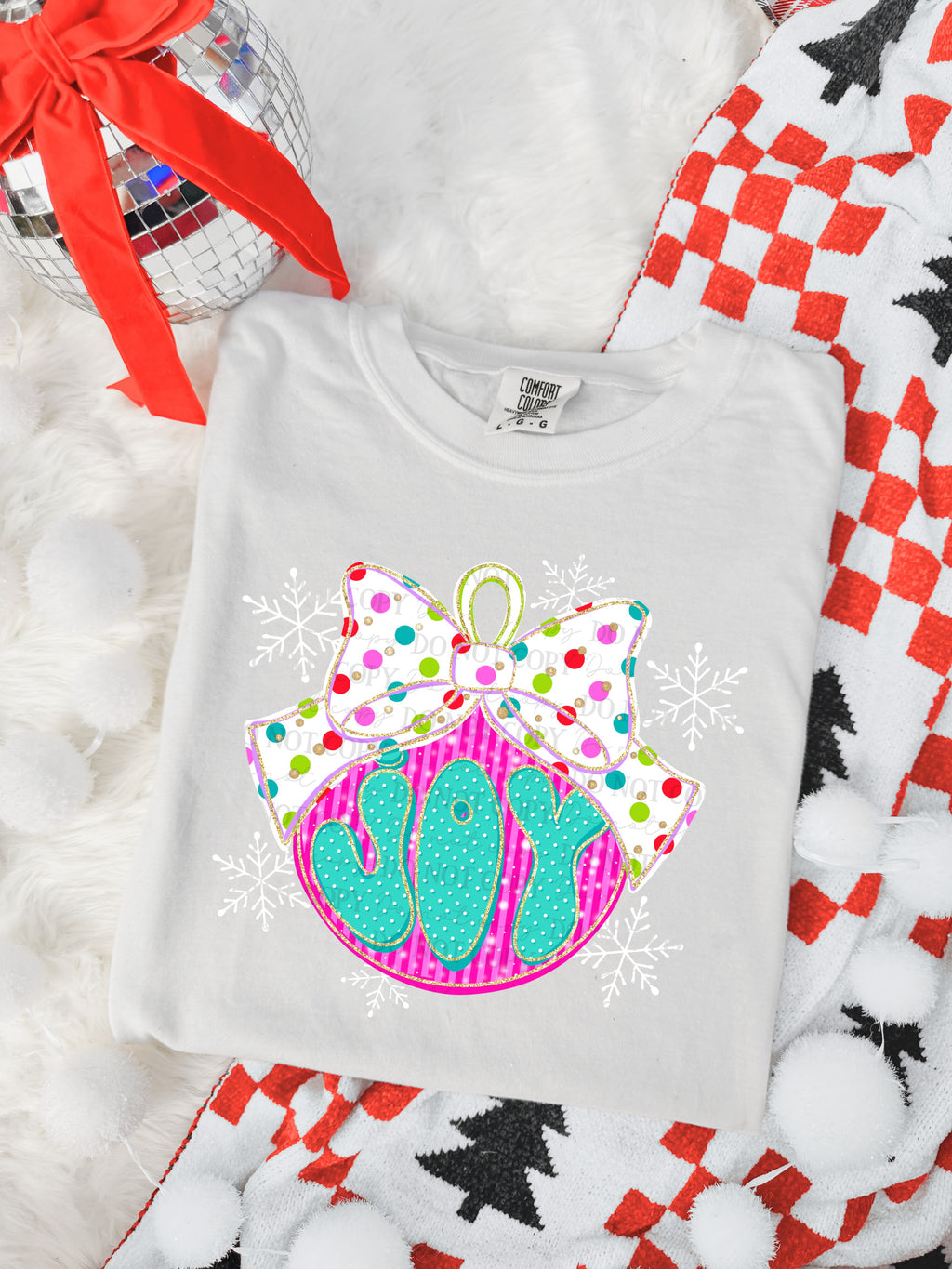Joy Christmas ornament-DTF
