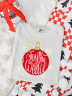 Joy to the world red ornament-DTF