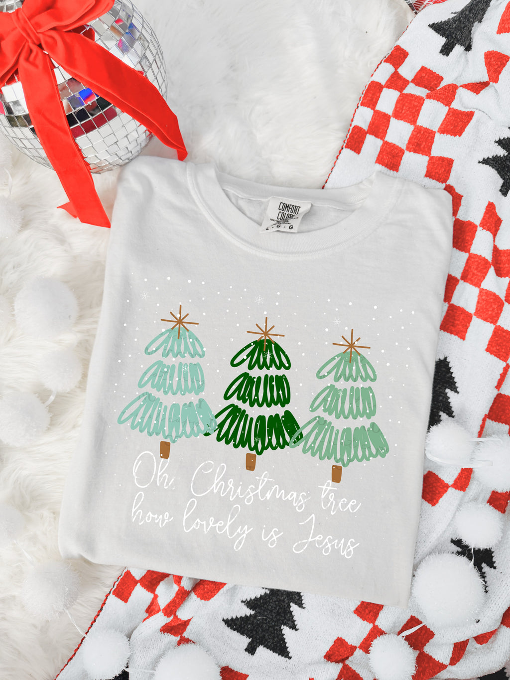 Oh Christmas tree how lovely is Jesus-DTF