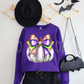 White Pastel Pumpkin Coquette Bow-DTF