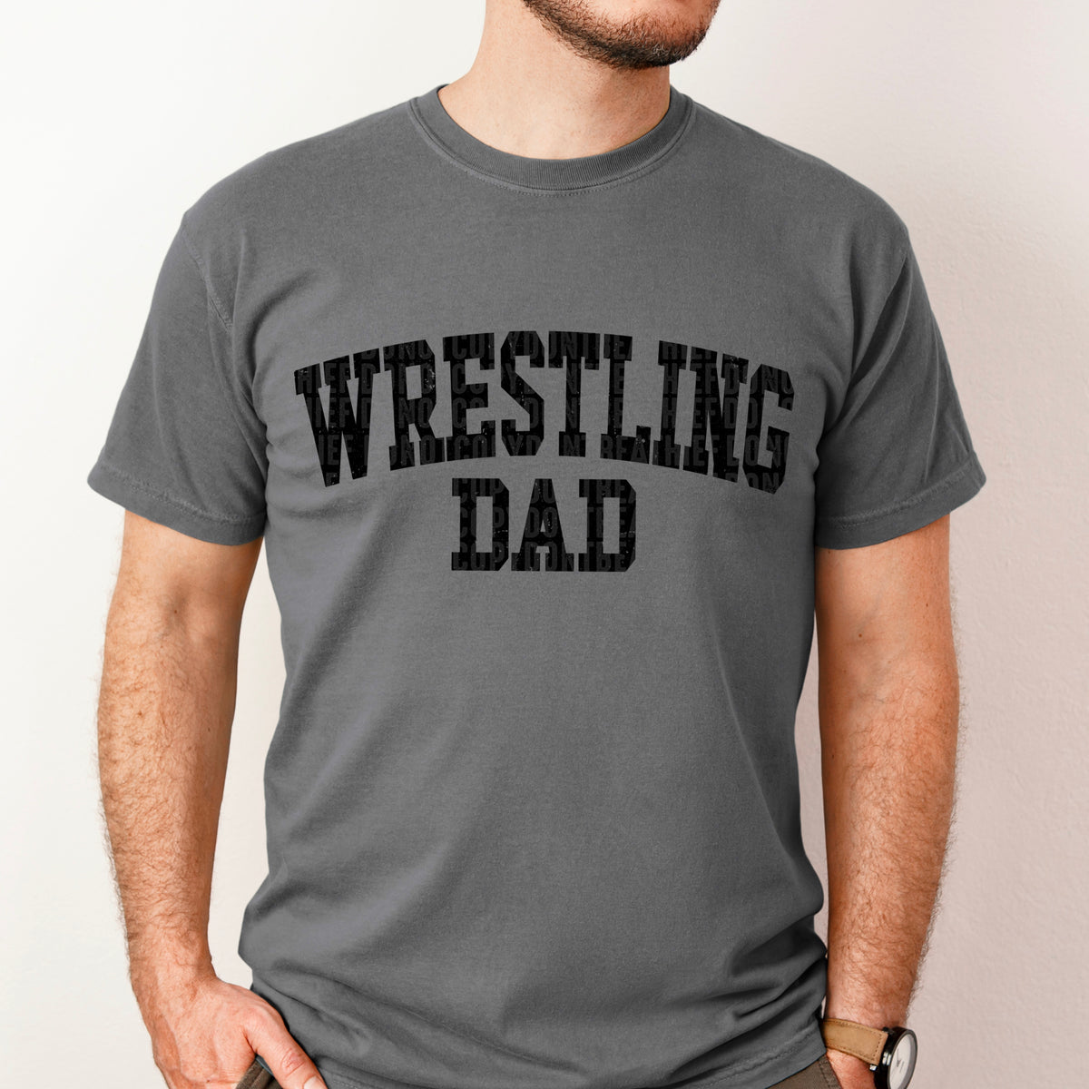 WrestlingDad  (white or black dropdown) -DTF&UV