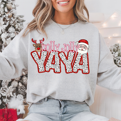 Holly Jolly Names (DROPDOWN)-DTF&UV