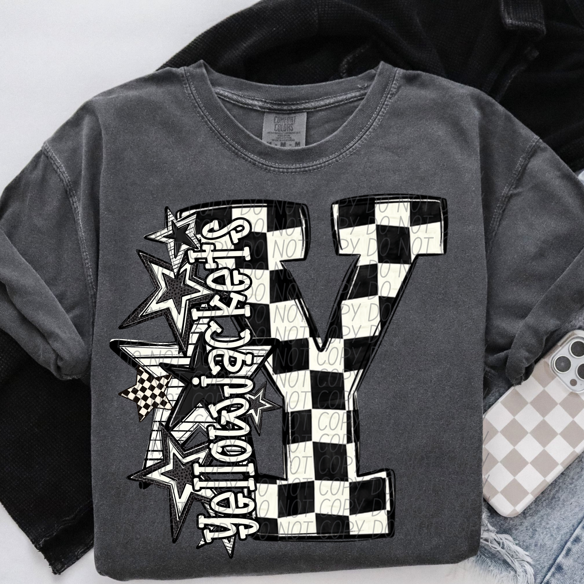 BW Checker star mascots (dropdown)- DTF&UV