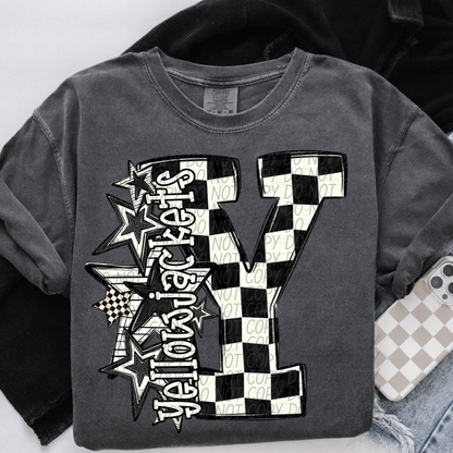 BW Checker star mascots (dropdown)- DTF&UV