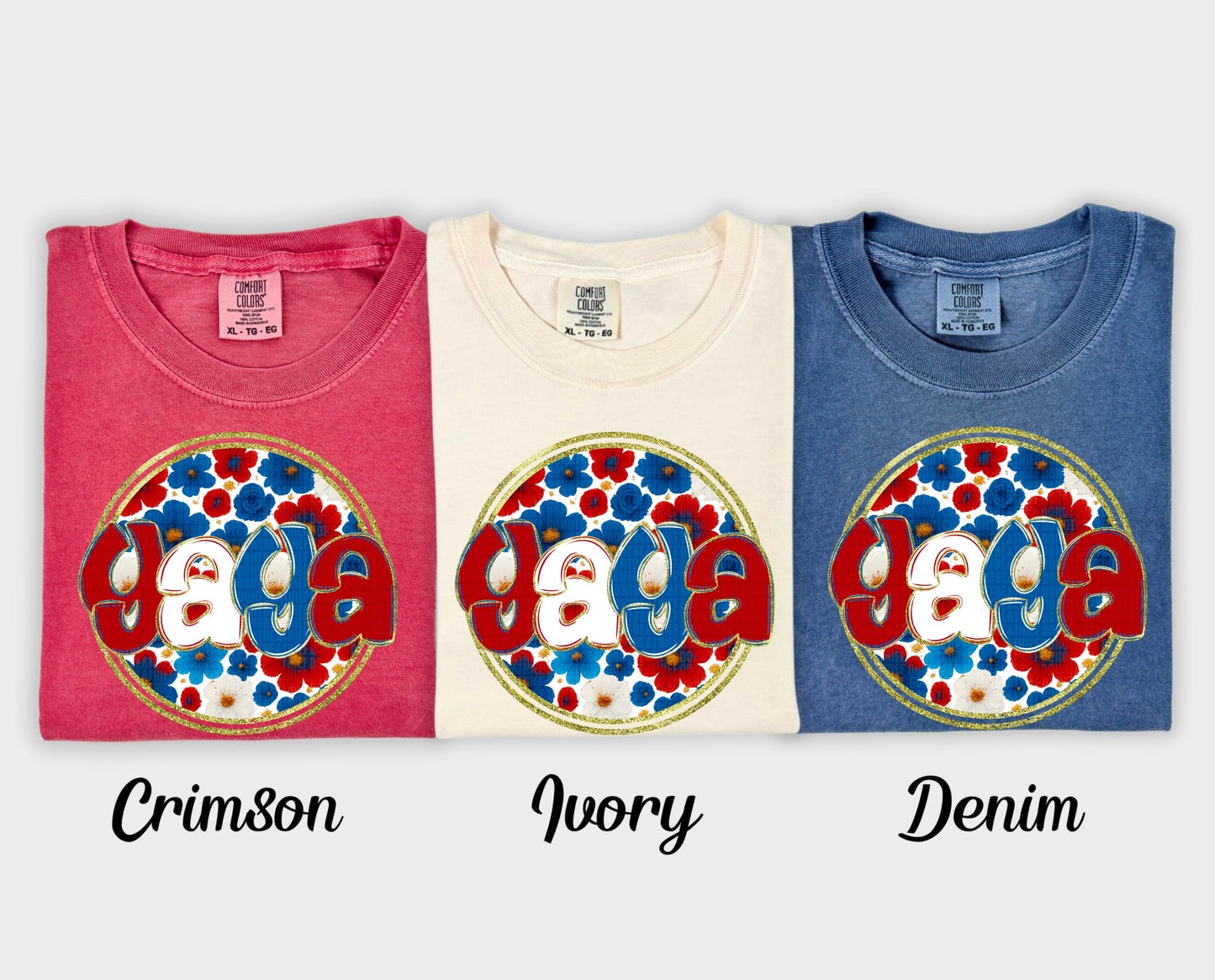 Floral 4th of July (dropdown)-DTF&UV