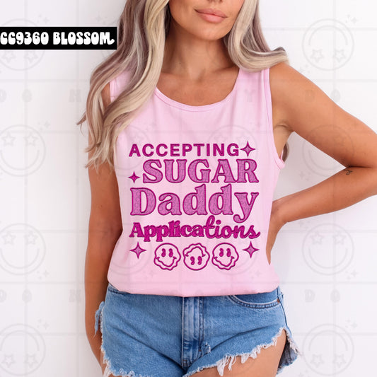 accepting sugar daddy applications faux emb-DTF