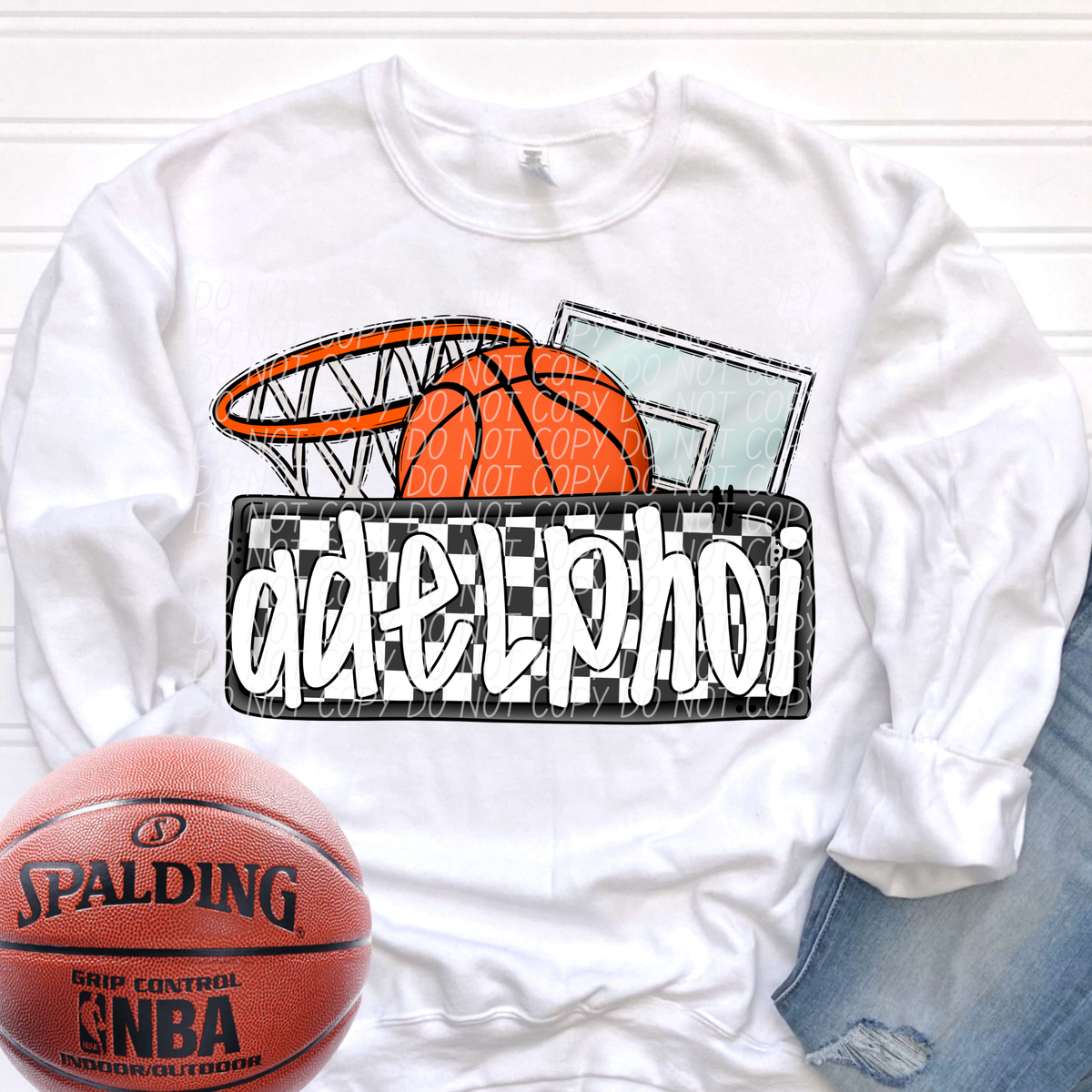Basketball Mascots ball net backboard (DROPDOWN)-DTF&UV