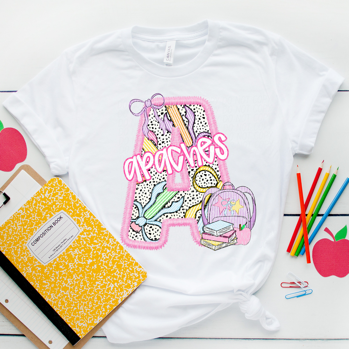 LETTER MASCOT PINK (dropdown)-DTF&UV