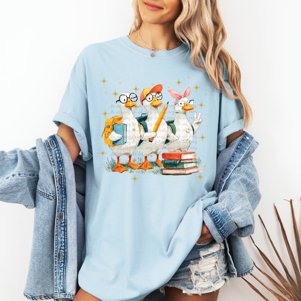 back to school goose  -DTF&UV