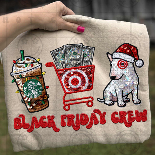 black friday crew target-DTF&UV