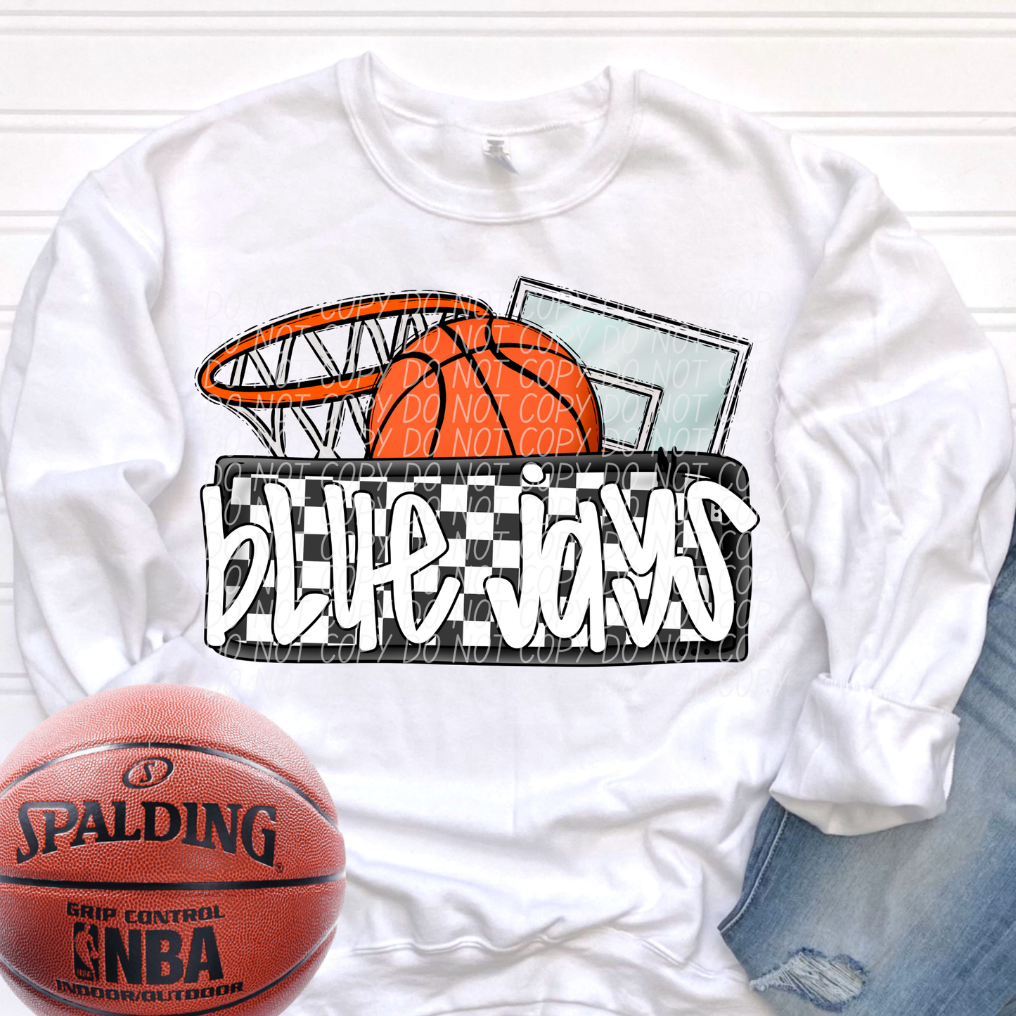 Basketball Mascots ball net backboard (DROPDOWN)-DTF&UV