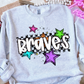 CHECKER BRIGHT STAR MASCOT(dropdown)-DTF&UV