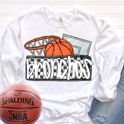 Basketball Mascots ball net backboard (DROPDOWN)-DTF&UV