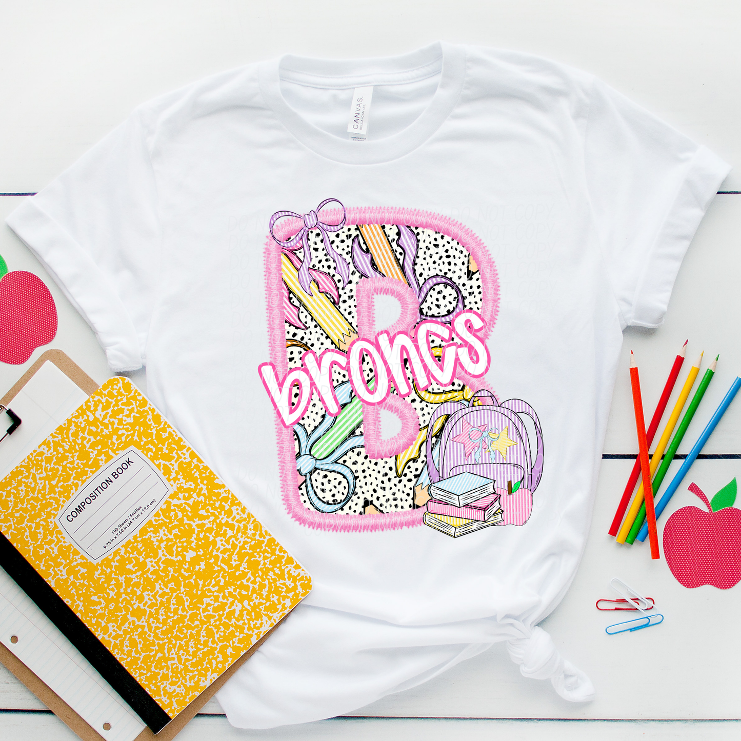 LETTER MASCOT PINK (dropdown)-DTF&UV