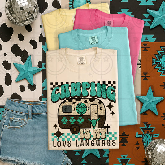 camping is my love language -DTF&UV