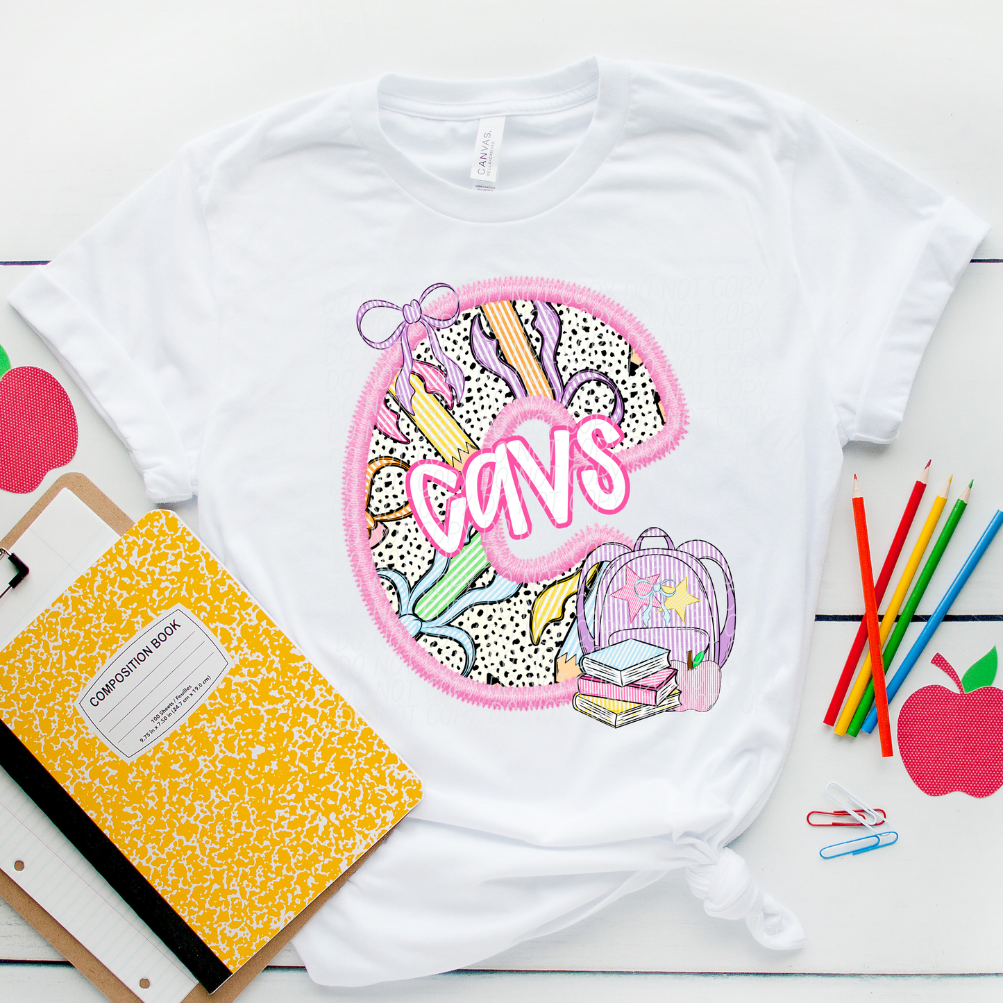 LETTER MASCOT PINK (dropdown)-DTF&UV