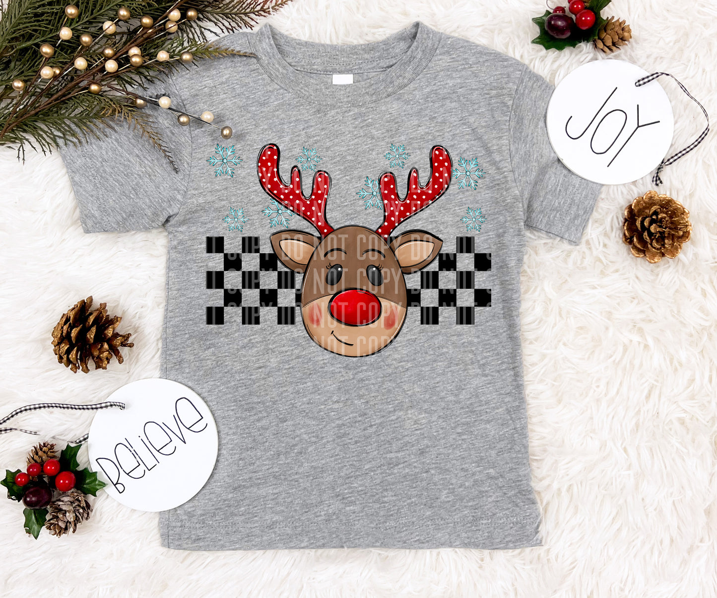 Checkered Deer2-DTF