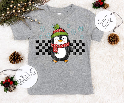 Checkered Penguin-DTF