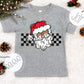 Checkered Santa2-DTF