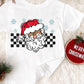 Checkered Santa2-DTF
