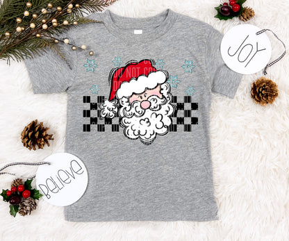 Checkered Santa-DTF