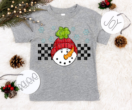 Checkered Snowman-DTF