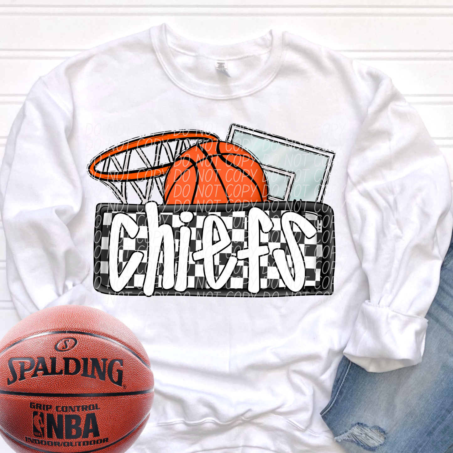 Basketball Mascots ball net backboard (DROPDOWN)-DTF&UV