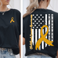 Childhood Awareness White Flag (included FRONT AND BACK) - DTF&UV