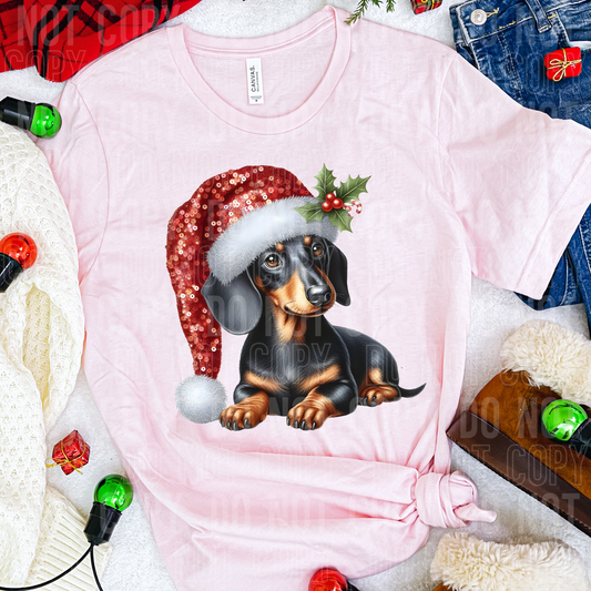 Christmas Dachshund-DTF