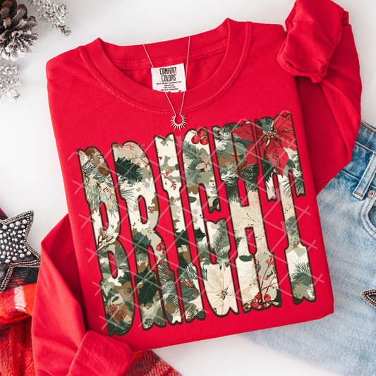 christmas camo bright -DTF&UV