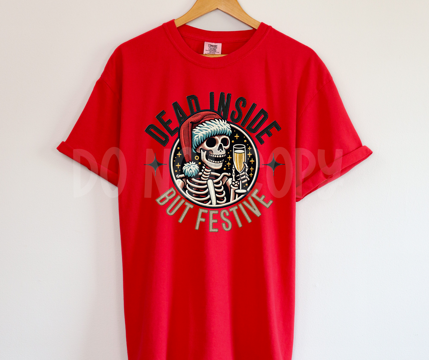 dead inside but festive-DTF