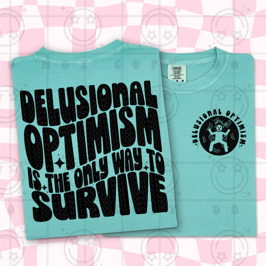 delusional optimism(BACK)-DTF