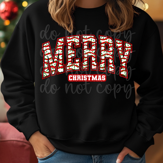 Merry cake letters Christmas-DTF
