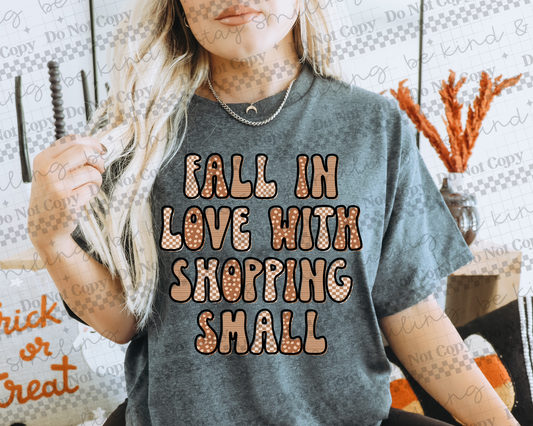 fall in love with shopping small -DTF&UV