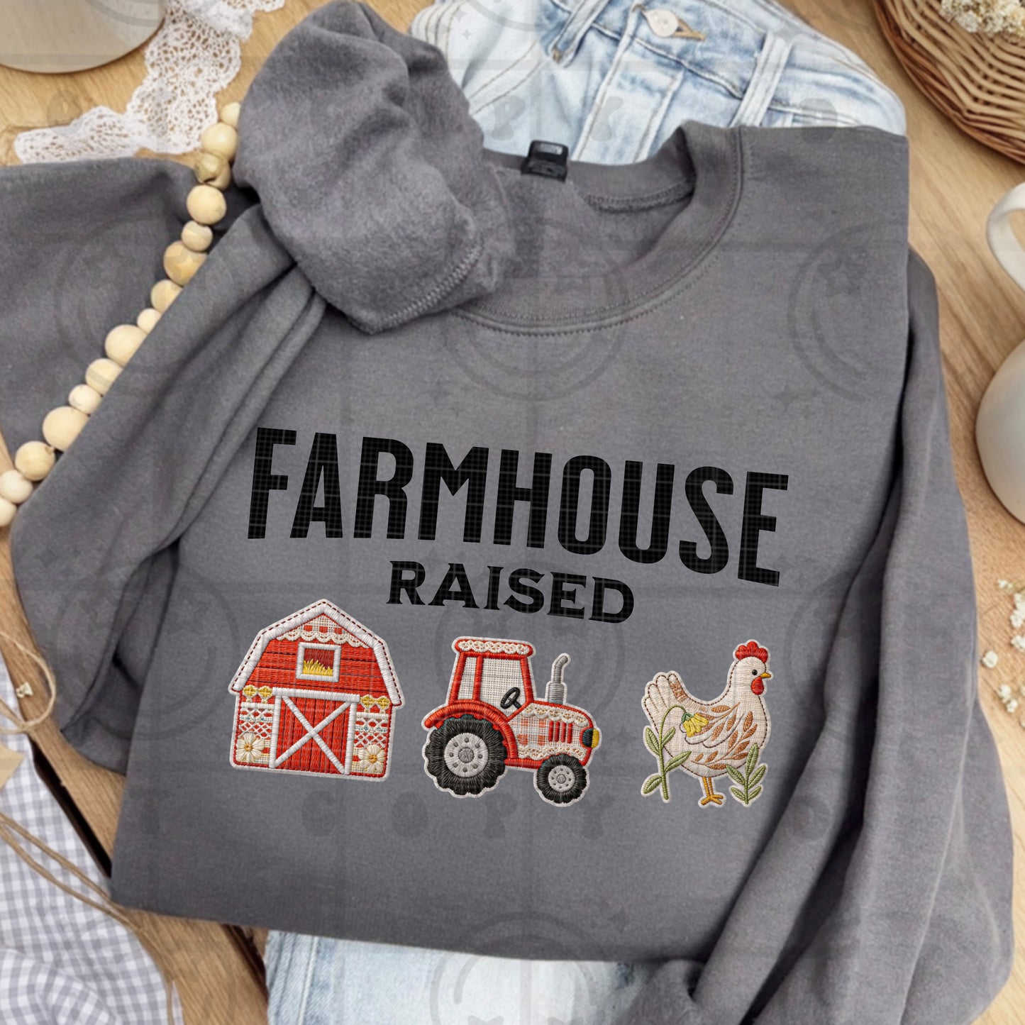 farmhouse rasied -DTF&UV