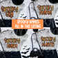 Spooky "Name"  (ALL IN THIS LISTING DROPDOWN)-DTF